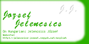 jozsef jelencsics business card
